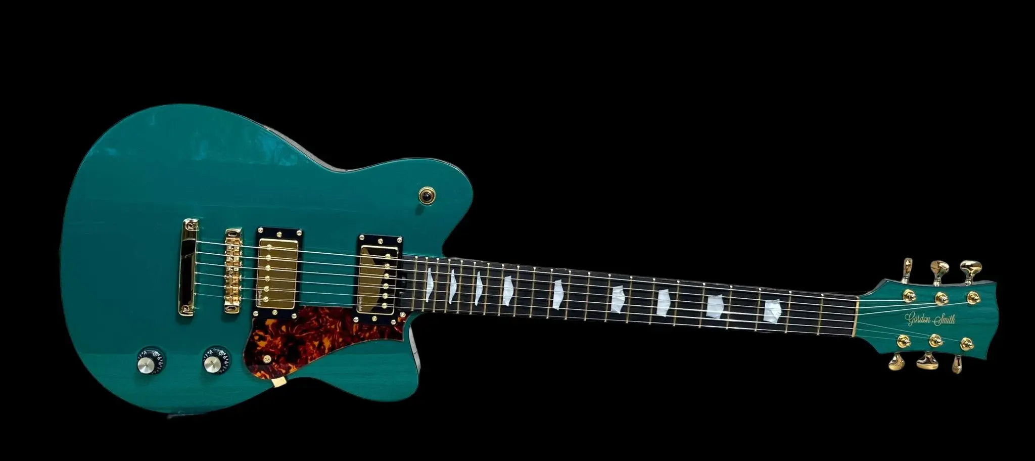 Gordon Smith Grande (Green) Plus Hand Made Walsall Leather Guitar Strap (Worth £120) - Richards Guitars Of Stratford Upon Avon