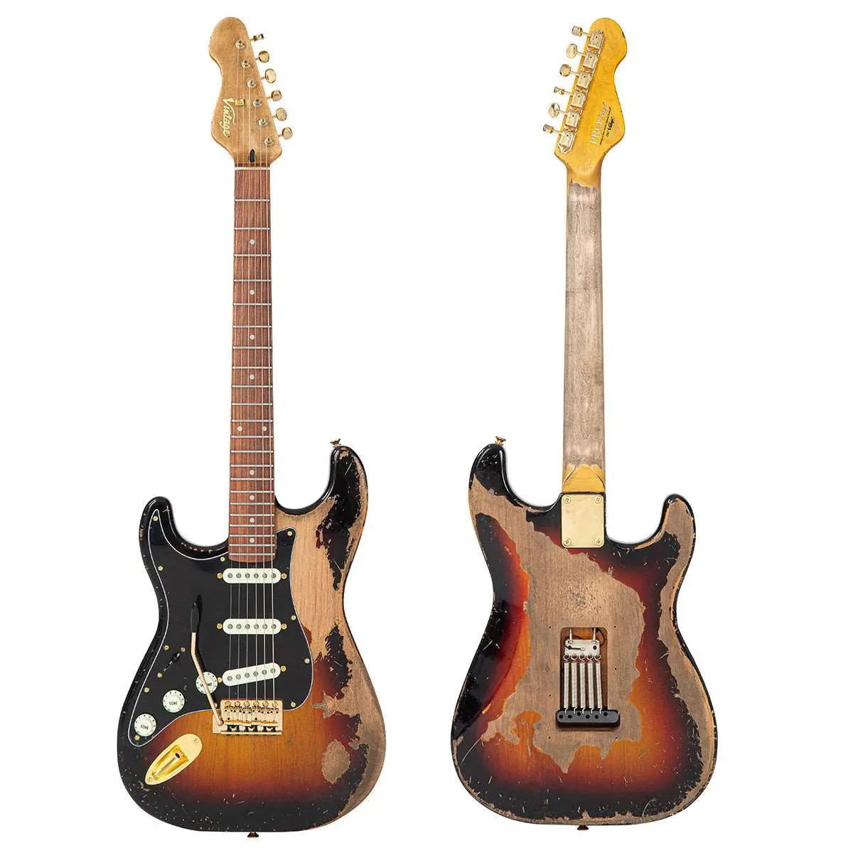 IN BUILD: - Vintage LV6 ProShop Custom - Build ~ Heavy Distressing / SRV Style Tobacco - Richards Guitars Of Stratford Upon Avon