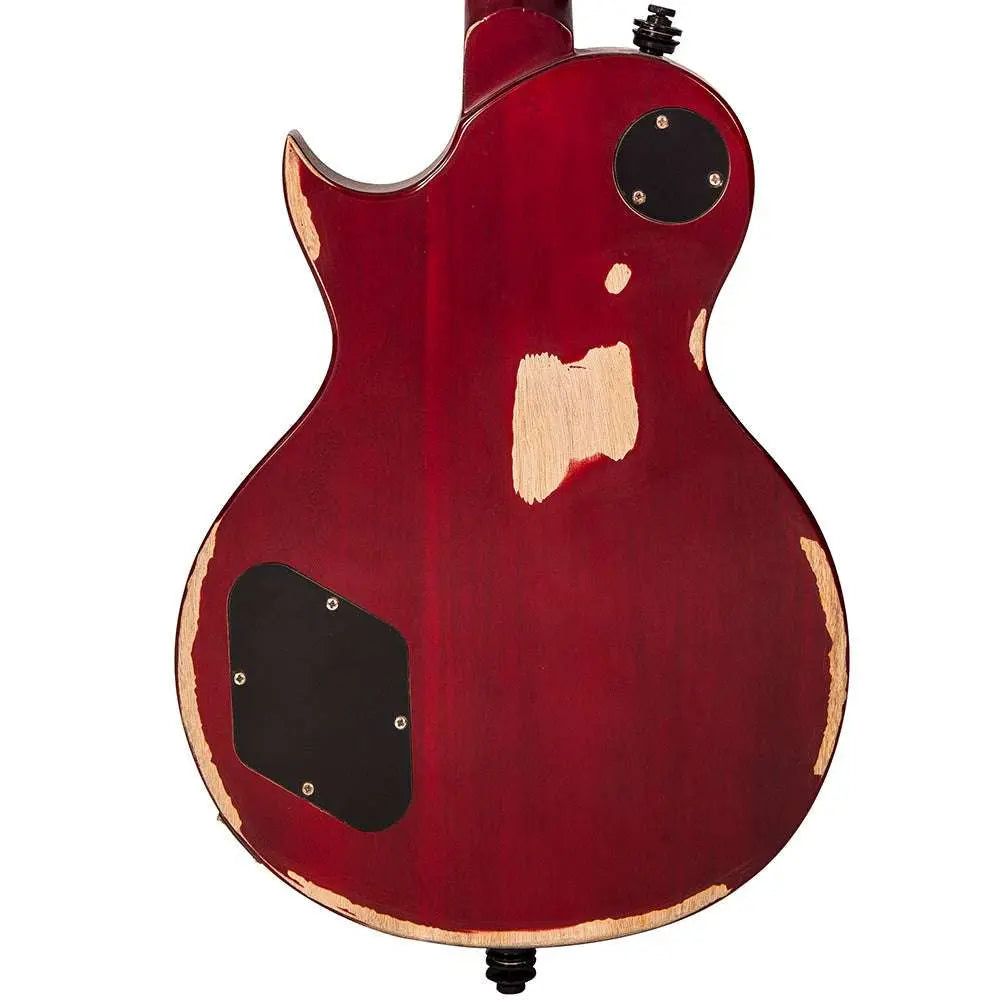 IN BUILD: - Vintage V100 ProShop Unique ~ Cherry Sunburst - Richards Guitars Of Stratford Upon Avon