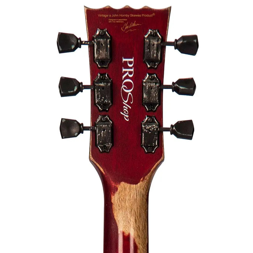 IN BUILD: - Vintage V100 ProShop Unique ~ Cherry Sunburst - Richards Guitars Of Stratford Upon Avon