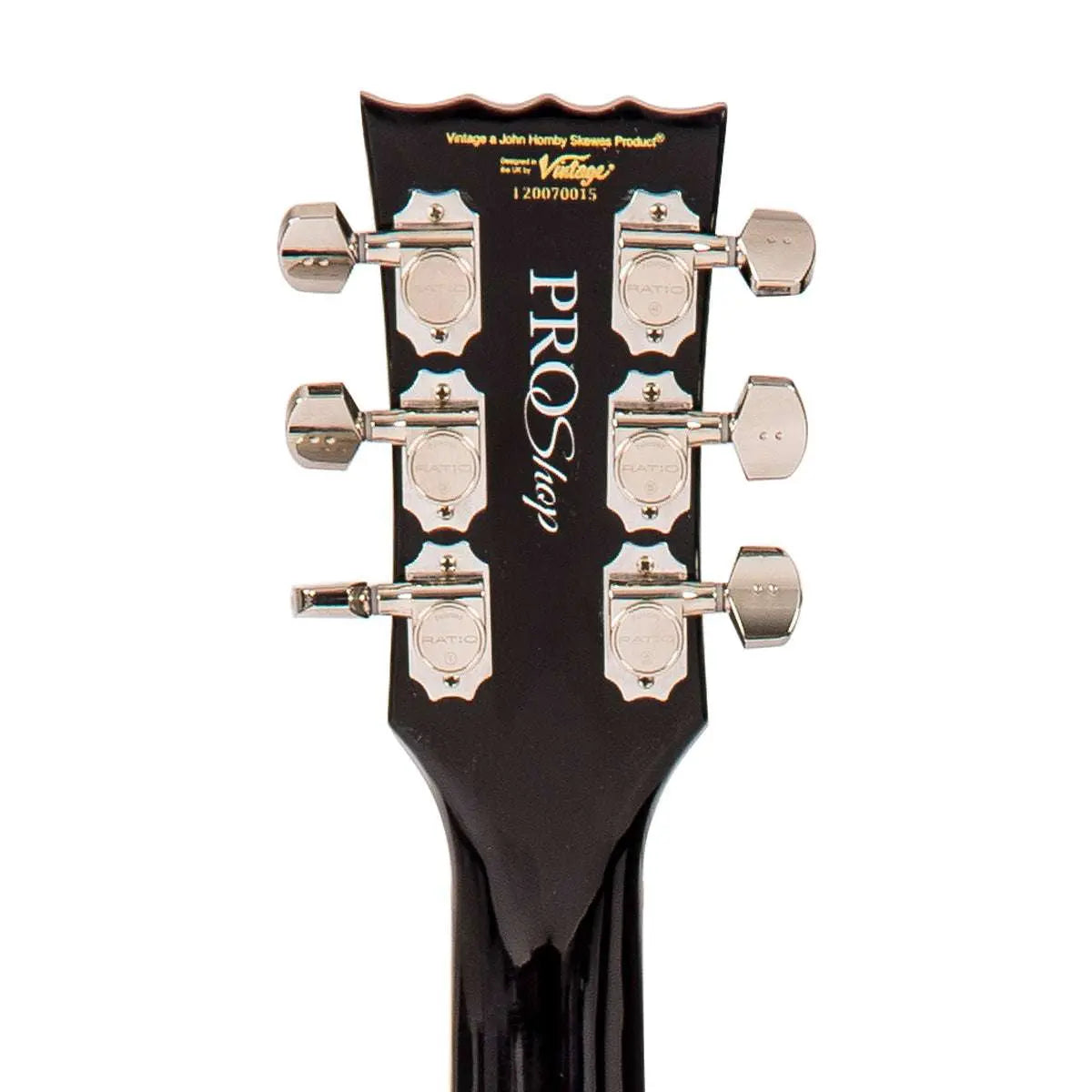 IN BUILD: - Vintage V100 ProShop Unique ~ Flamed Purple Burst - Richards Guitars Of Stratford Upon Avon