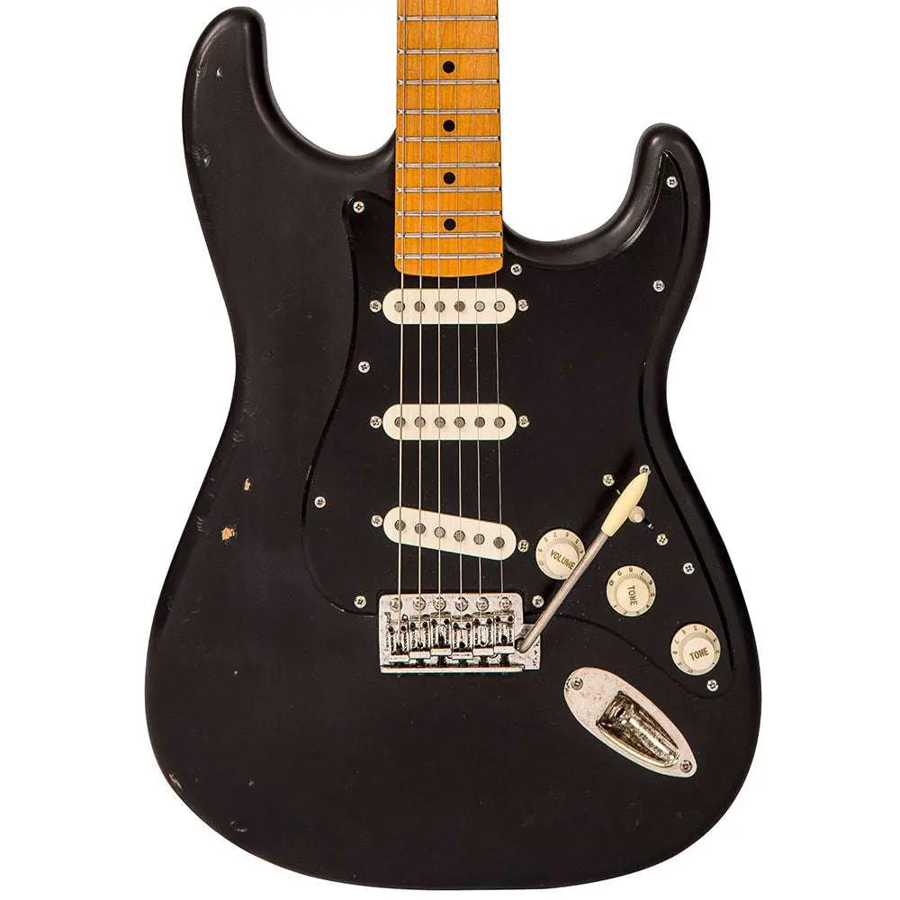 IN BUILD: - Vintage V6 ProShop Unique ~ Boulevard Black - Richards Guitars Of Stratford Upon Avon