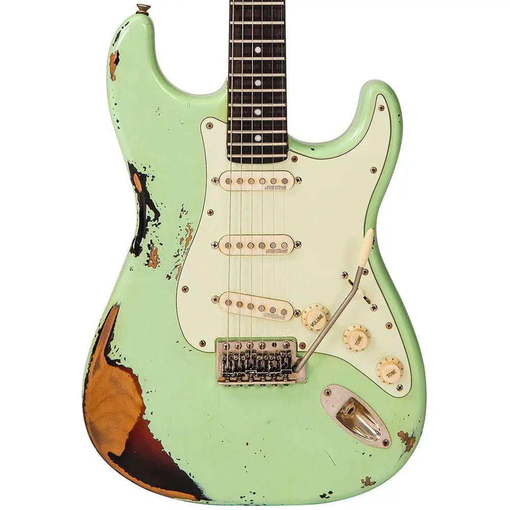 IN BUILD: - Vintage V6 ProShop Unique ~ Surf Green - Richards Guitars Of Stratford Upon Avon