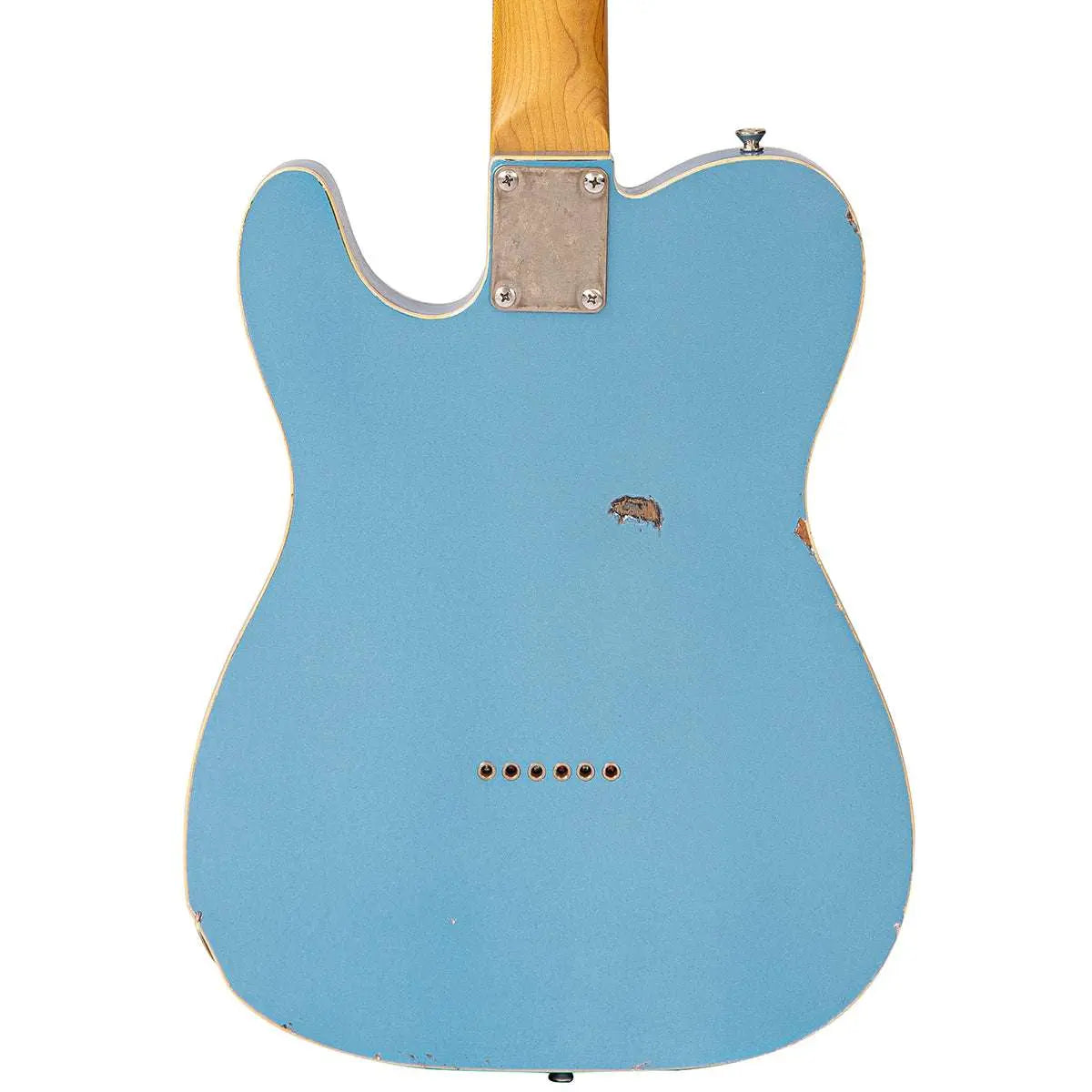 IN BUILD: - Vintage V62 ProShop Unique ~ Blue Sparkle - Richards Guitars Of Stratford Upon Avon