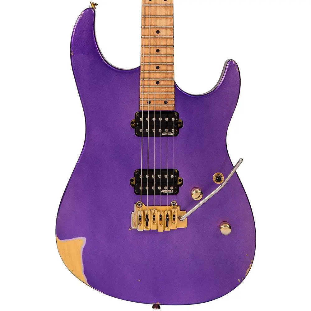 IN BUILD: - Vintage V6M24 ProShop Unique ~ Pasadena Purple - Richards Guitars Of Stratford Upon Avon