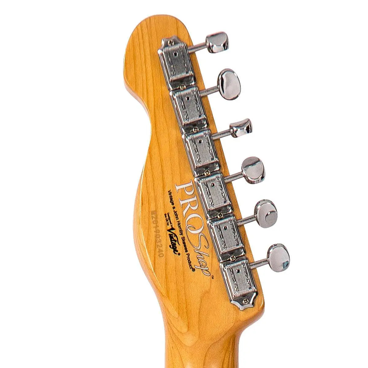 IN BUILD: - Vintage V75 ProShop Unique ~ Laguna Blue Paisley - Richards Guitars Of Stratford Upon Avon