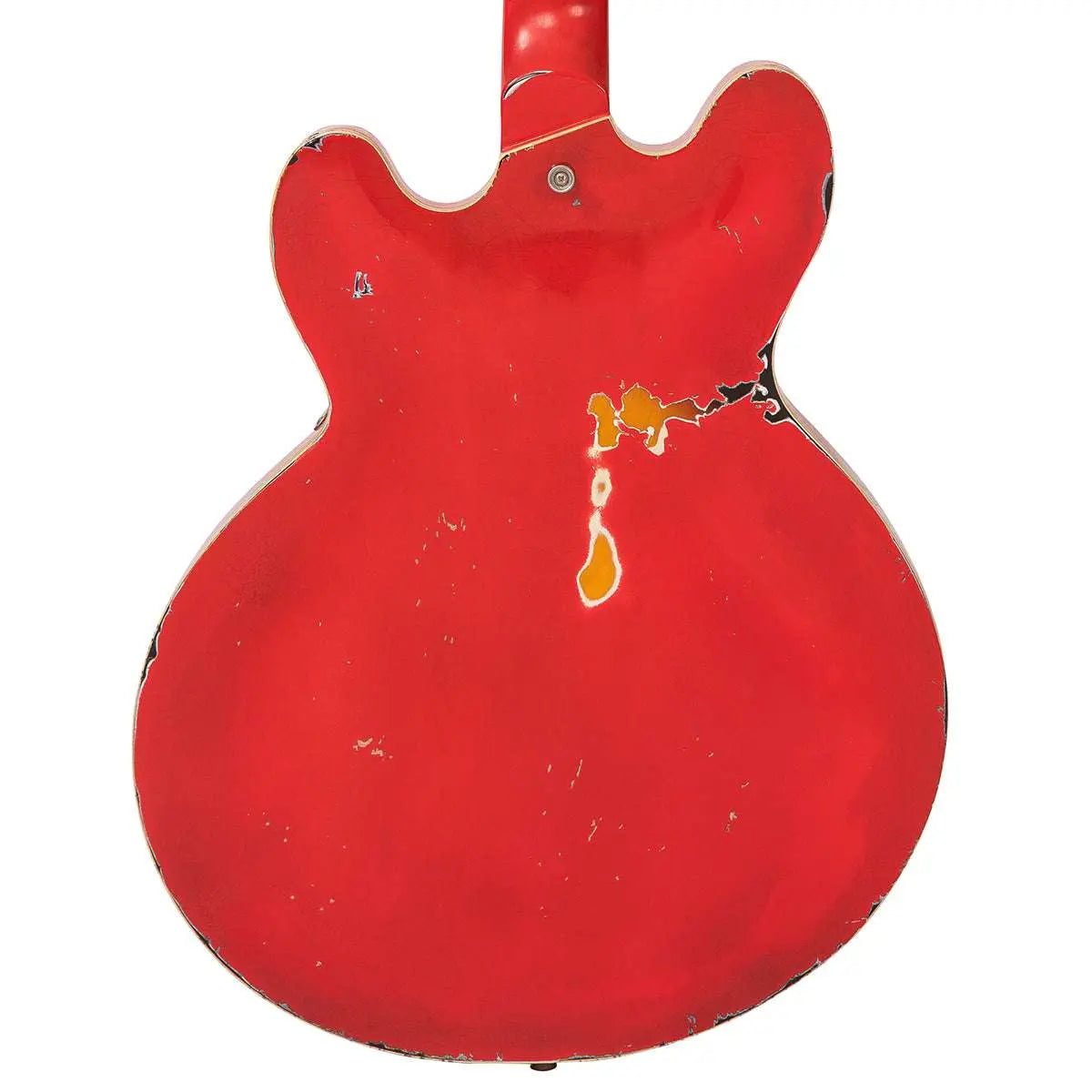 IN BUILD: - Vintage VSA500 - 12 ProShop Unique ~ Aged Red over Sunburst - Richards Guitars Of Stratford Upon Avon