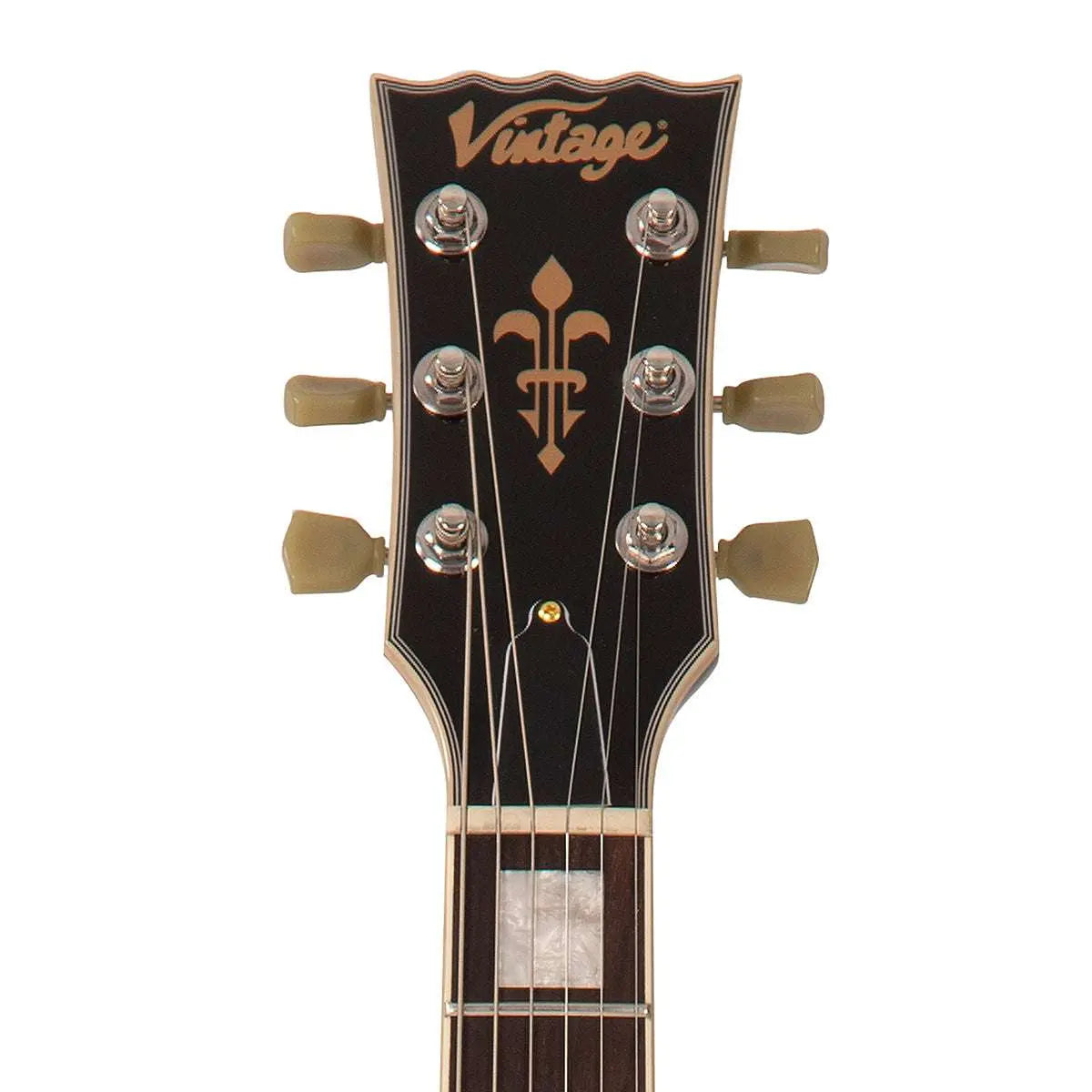 IN BUILD: - Vintage VSA500 ProShop Unique ~ Gloss Black with Bigsby - Richards Guitars Of Stratford Upon Avon