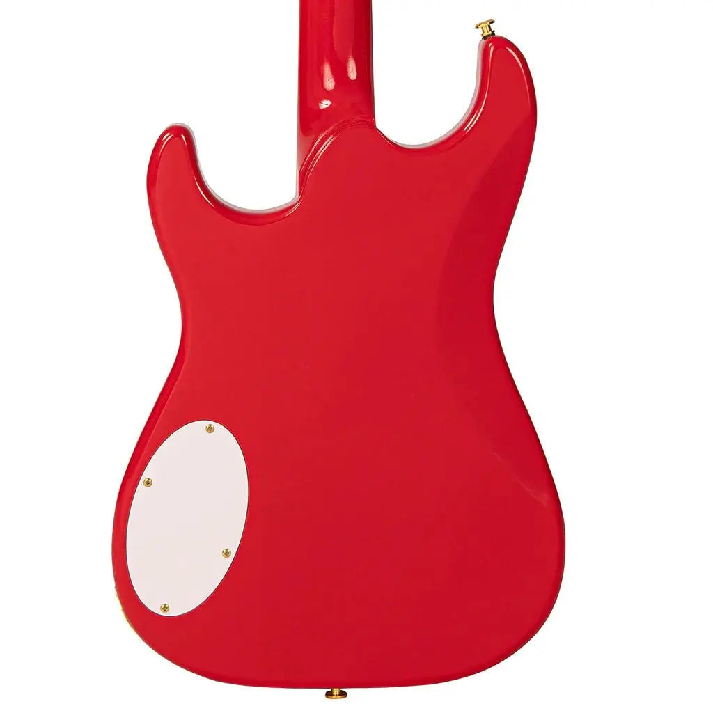 Joe Doe 'Gas Jockey' Electric Guitar by Vintage ~ Gas Pump Red with Case - Richards Guitars Of Stratford Upon Avon
