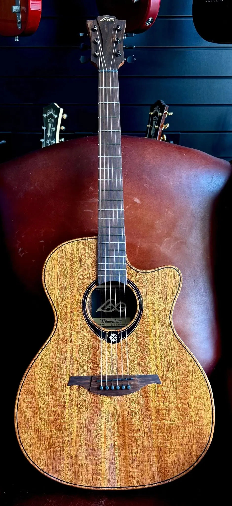 LAG TRAMONTANE 98 T98ACE AUDITORIUM, CUTAWAY, ELECTRO - Richards Guitars Of Stratford Upon Avon