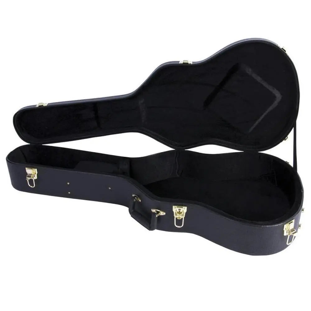 On Stage Hardshell Classic Guitar Case ~ Black - Richards Guitars Of Stratford Upon Avon