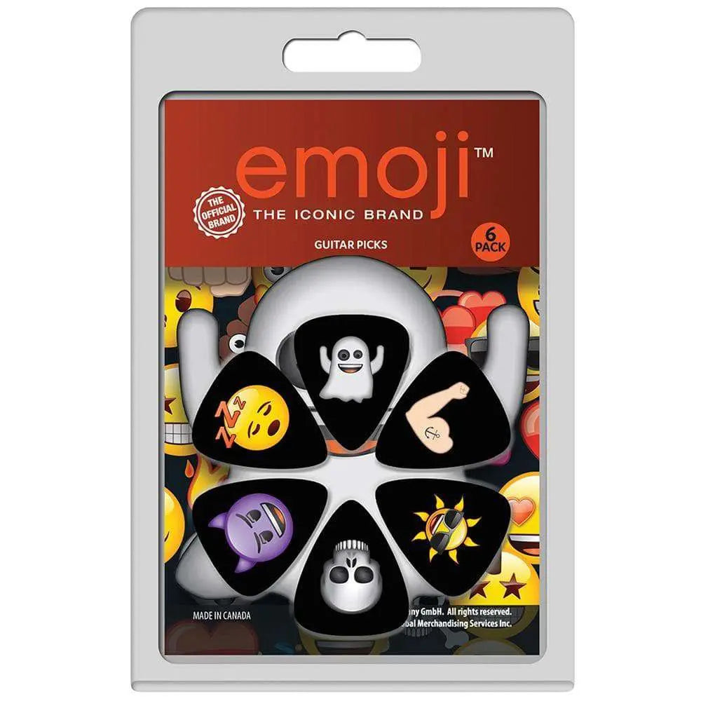 Perri's 6 Pick Pack ~ Emoji 8 - Richards Guitars Of Stratford Upon Avon
