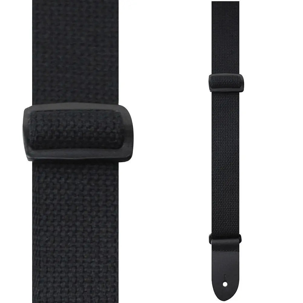 Perri's Cotton Ukulele Strap ~ Black - Richards Guitars Of Stratford Upon Avon