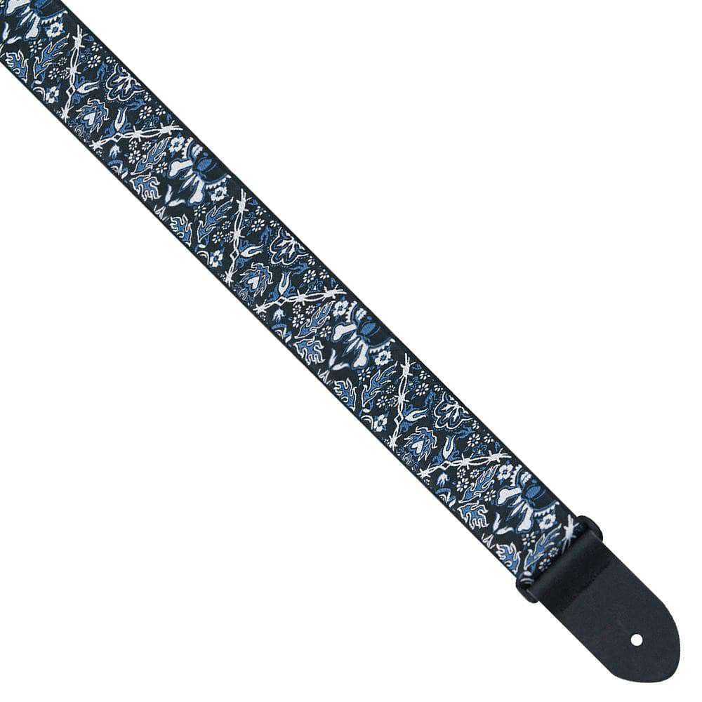 Perri's Jacquard Guitar Strap ~ Blue Bandana - Richards Guitars Of Stratford Upon Avon