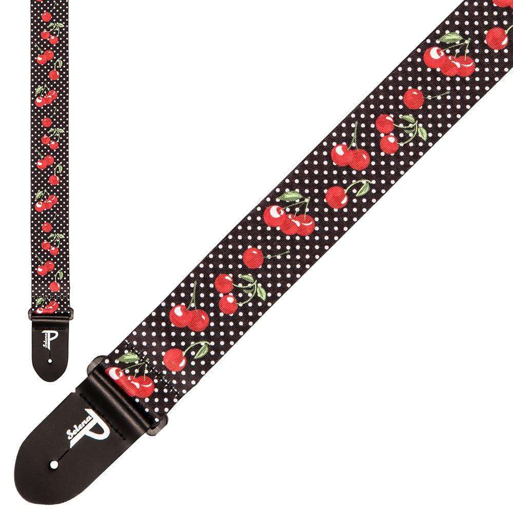 Perri's Kids Length 2" Polyester Strap ~ Cherries - Richards Guitars Of Stratford Upon Avon