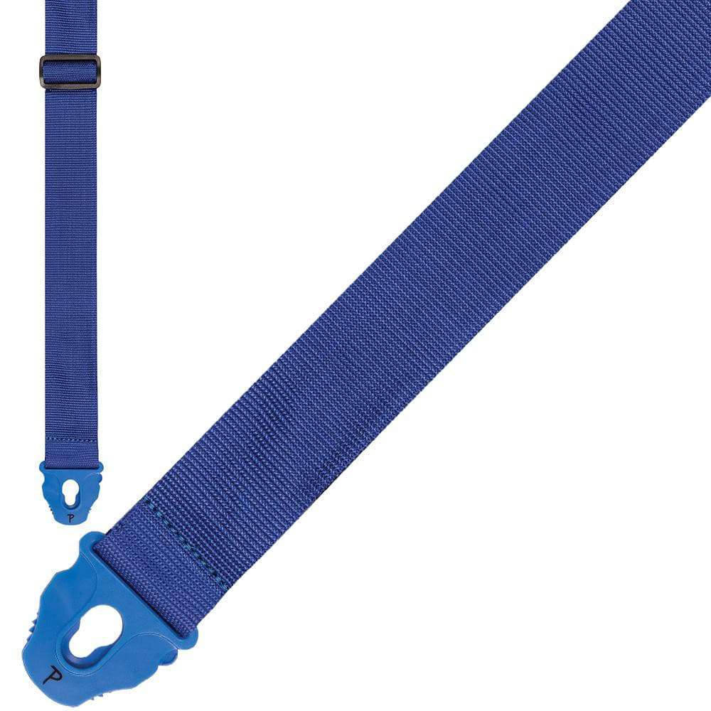 Perri's Nylon Lock Strap ~ Blue - Richards Guitars Of Stratford Upon Avon