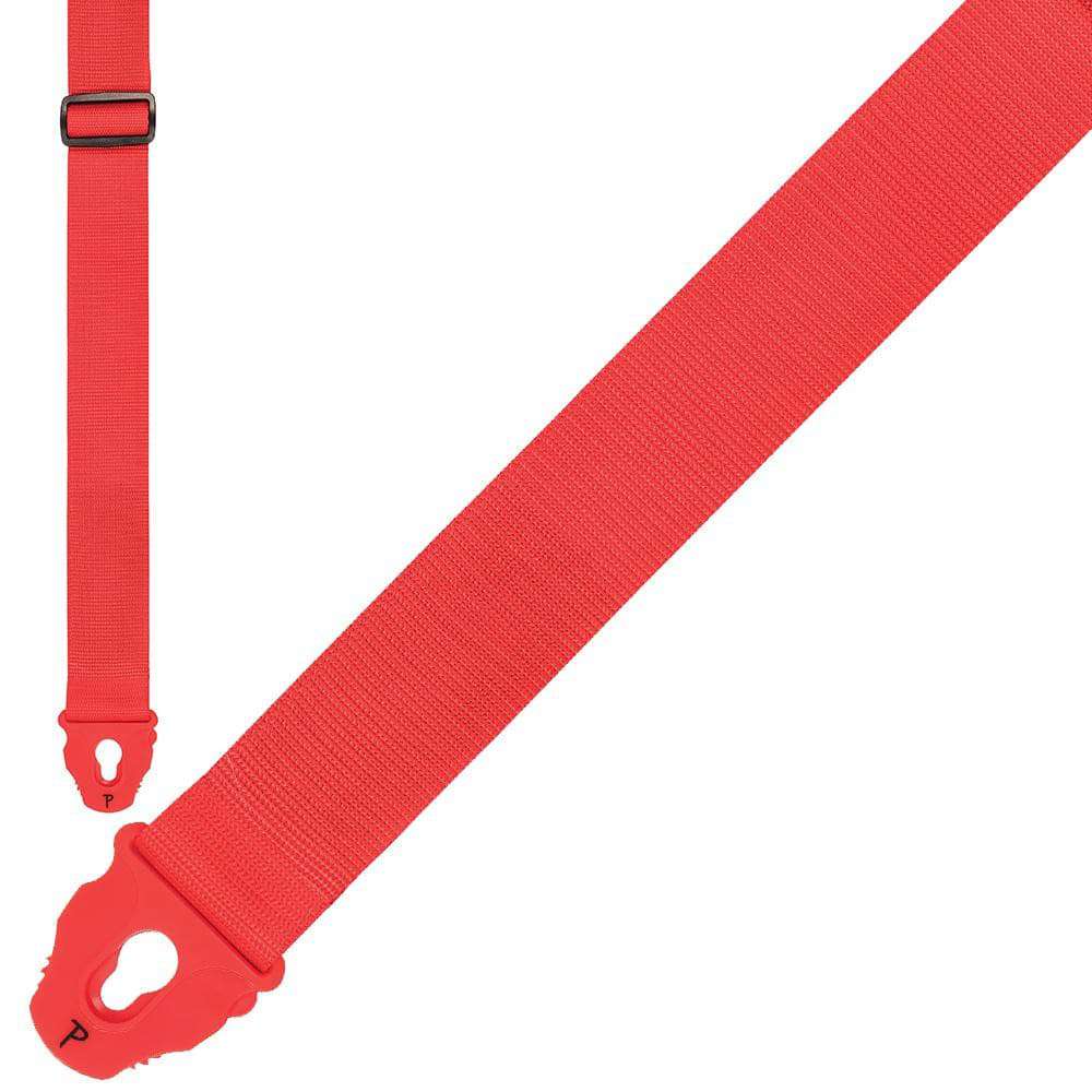 Perri's Nylon Lock Strap ~ Red - Richards Guitars Of Stratford Upon Avon