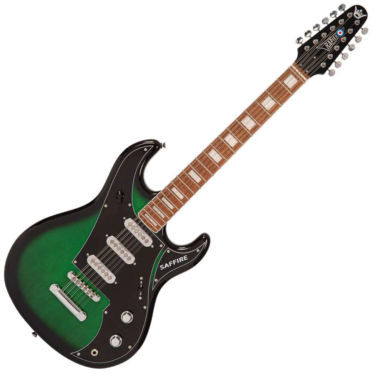 Rapier Saffire 12 String Electric Guitar ~ Greenburst - Richards Guitars Of Stratford Upon Avon