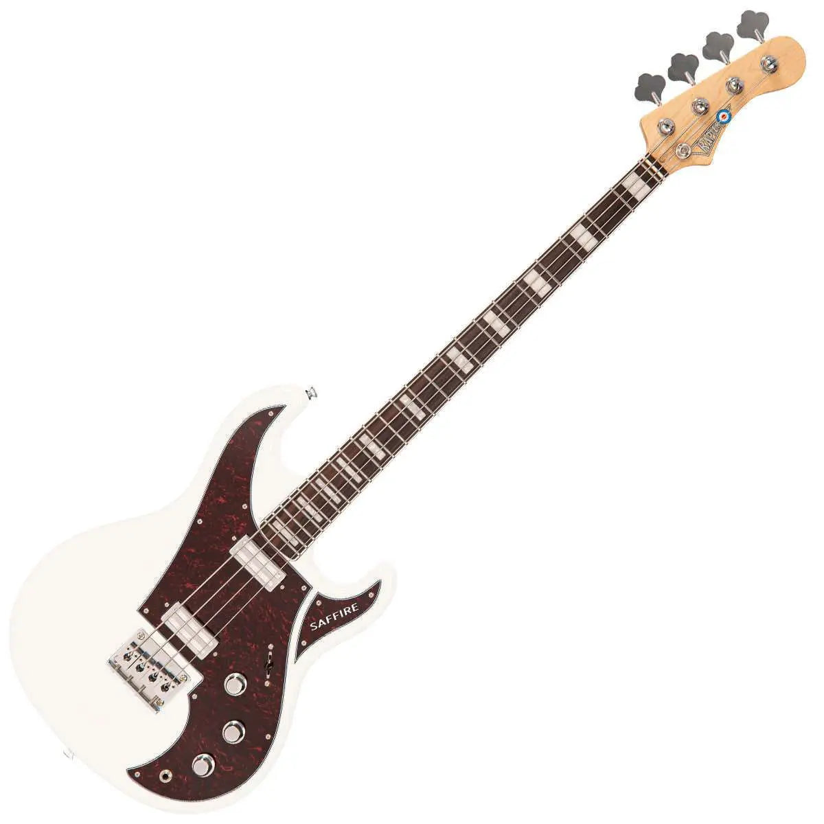 Rapier Saffire Bass Guitar ~ Arctic White - Richards Guitars Of Stratford Upon Avon