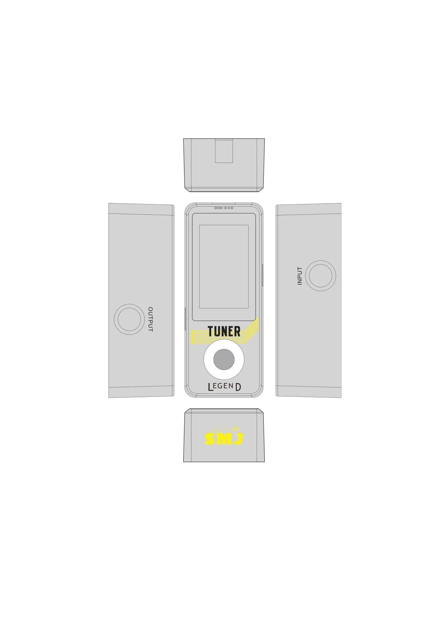 SMJ LEGEND Series Guitar Tuner "Control" Pedal - Richards Guitars Of Stratford Upon Avon