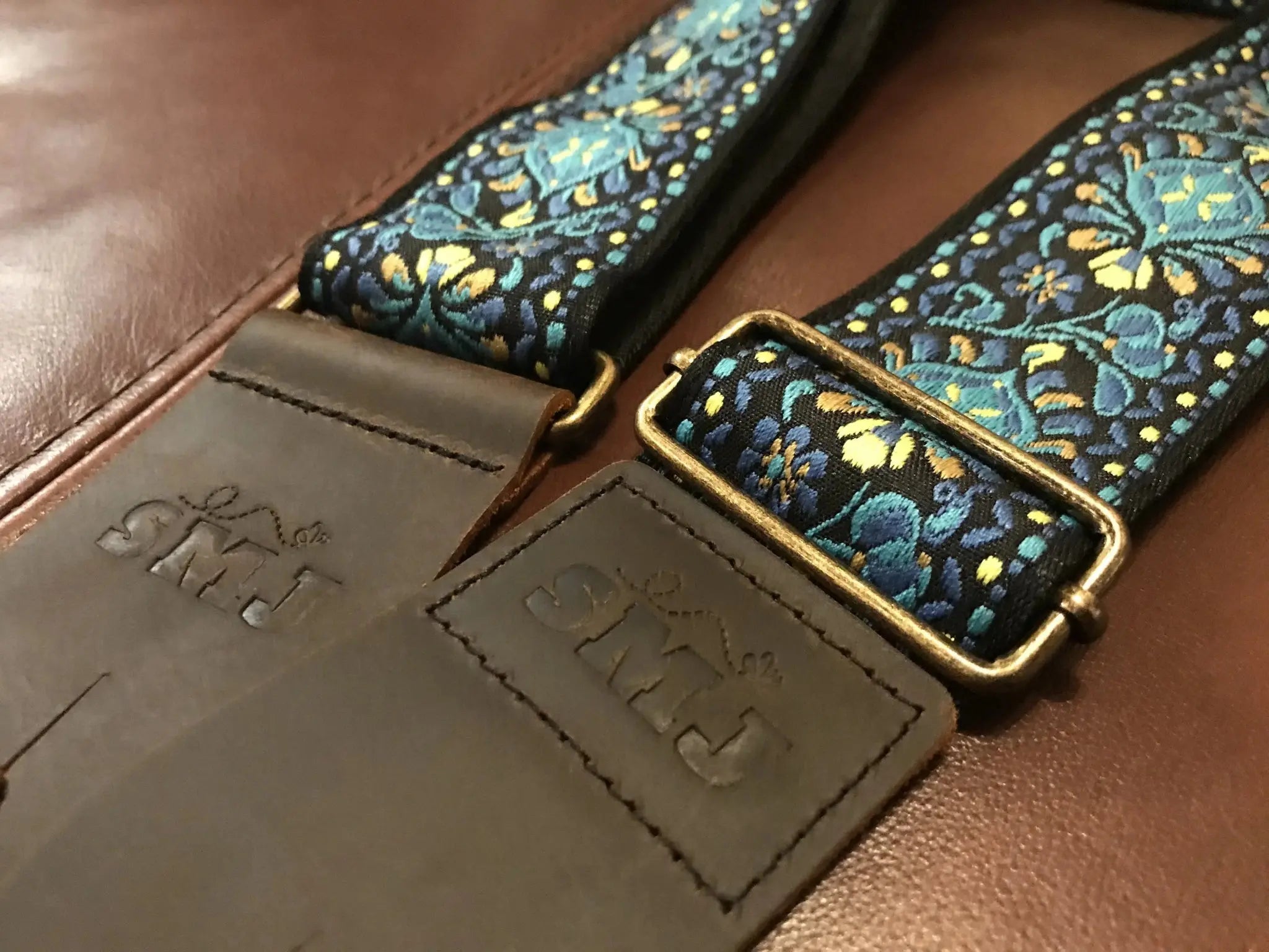SMJ Reserve Collection "Adonis Blue" Guitar Strap - Richards Guitars Of Stratford Upon Avon