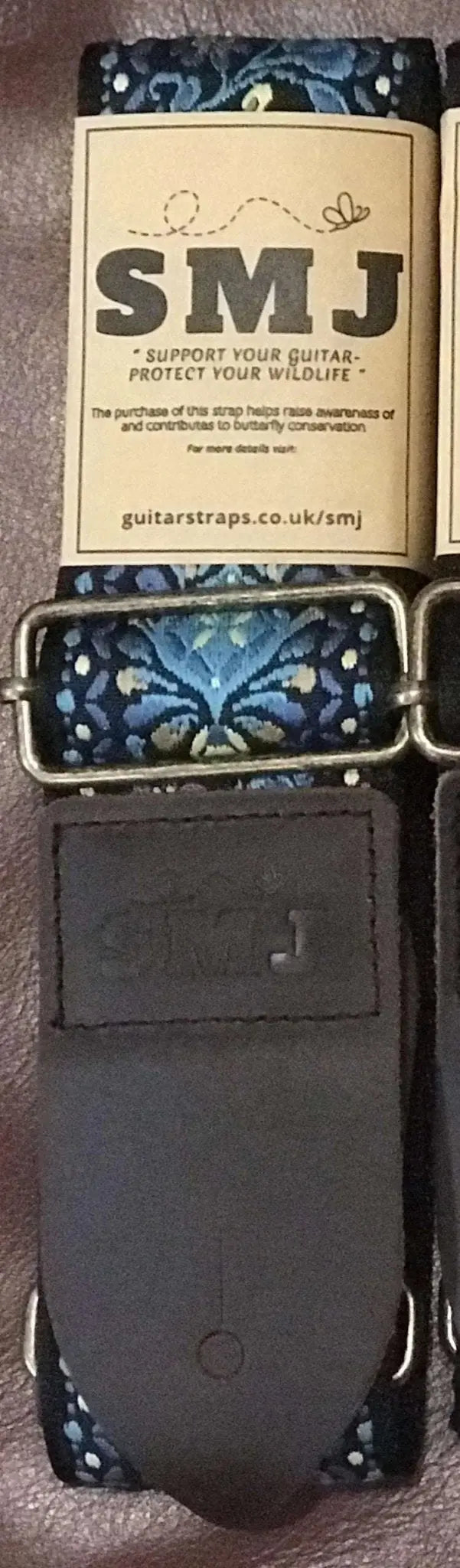 SMJ Reserve Collection "Adonis Blue" Guitar Strap - Richards Guitars Of Stratford Upon Avon