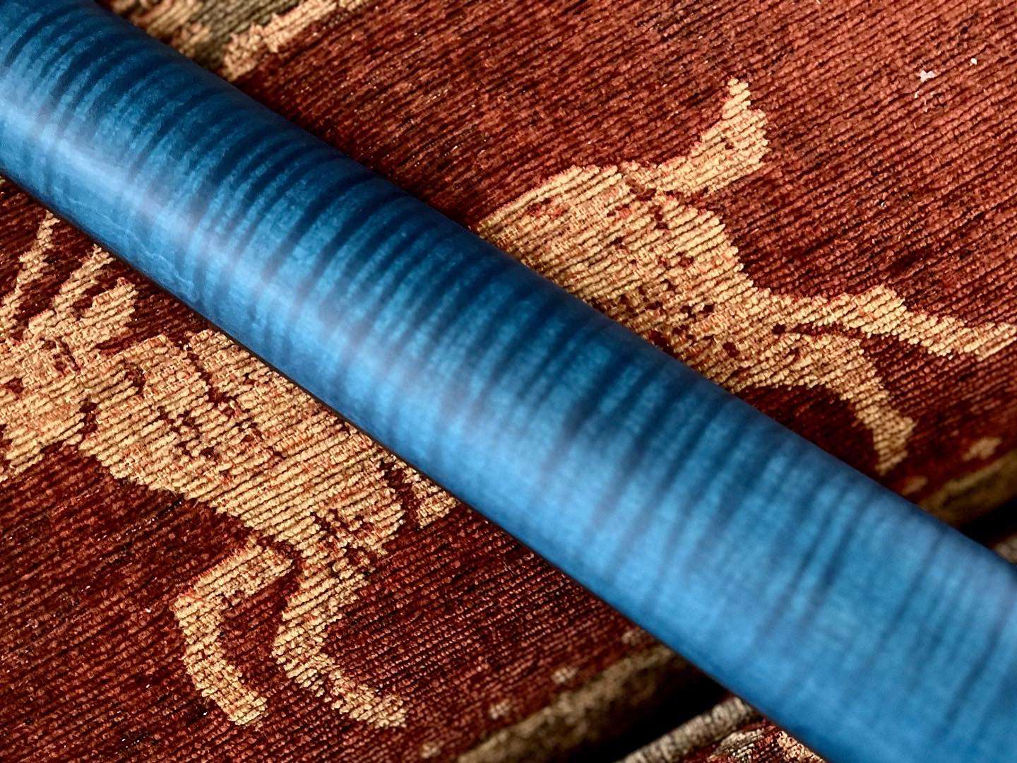 Valenti Nebula Carved Semi Hollow P90 Dark Blue - Richards Guitars Of Stratford Upon Avon