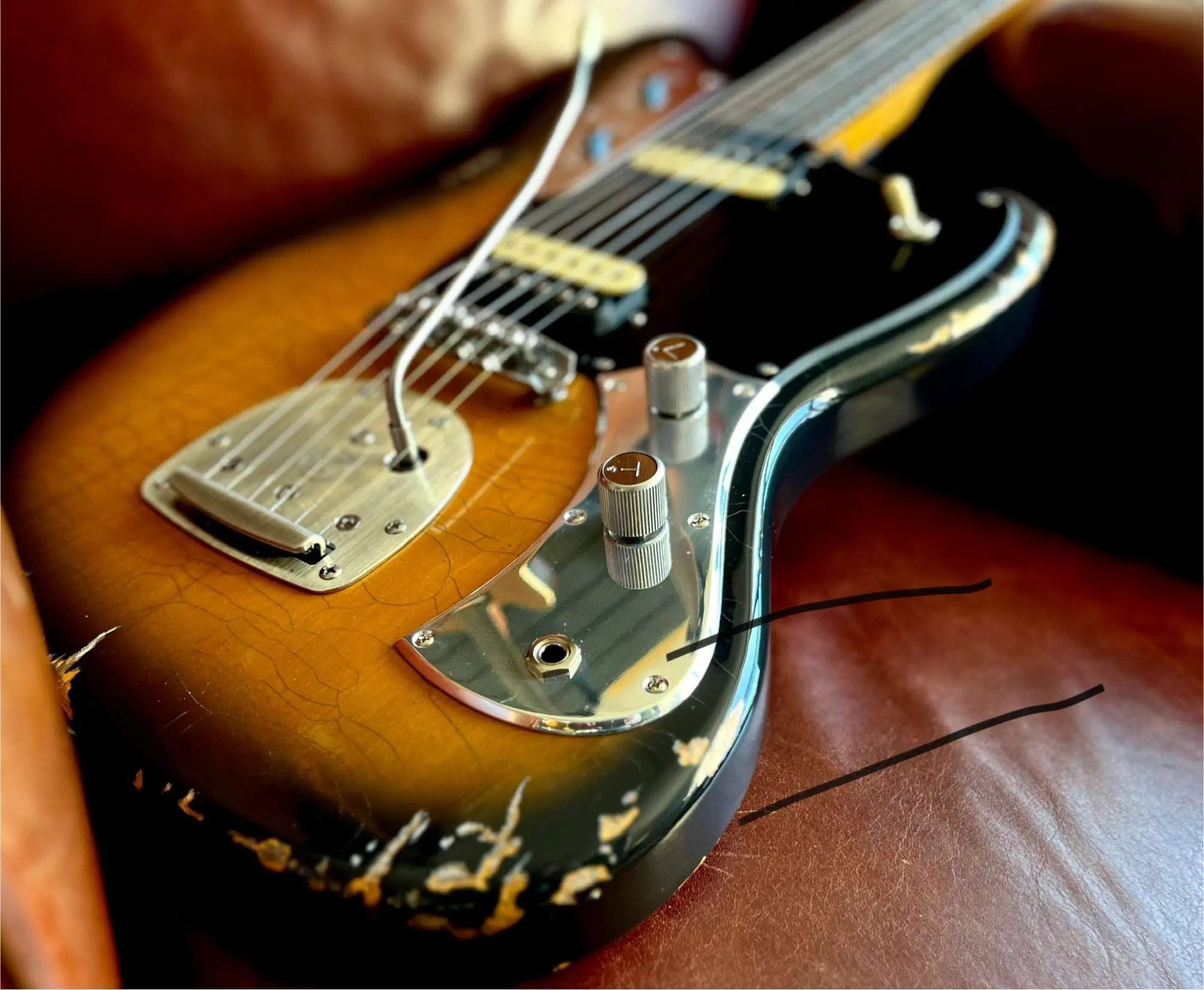 Valiant Jupiter Sunburst Distressed Mastery - With Stainless Steel Frets Upgrade - Ultimate Luxury Hand Crafted Electic Guitar - Richards Guitars Of Stratford Upon Avon