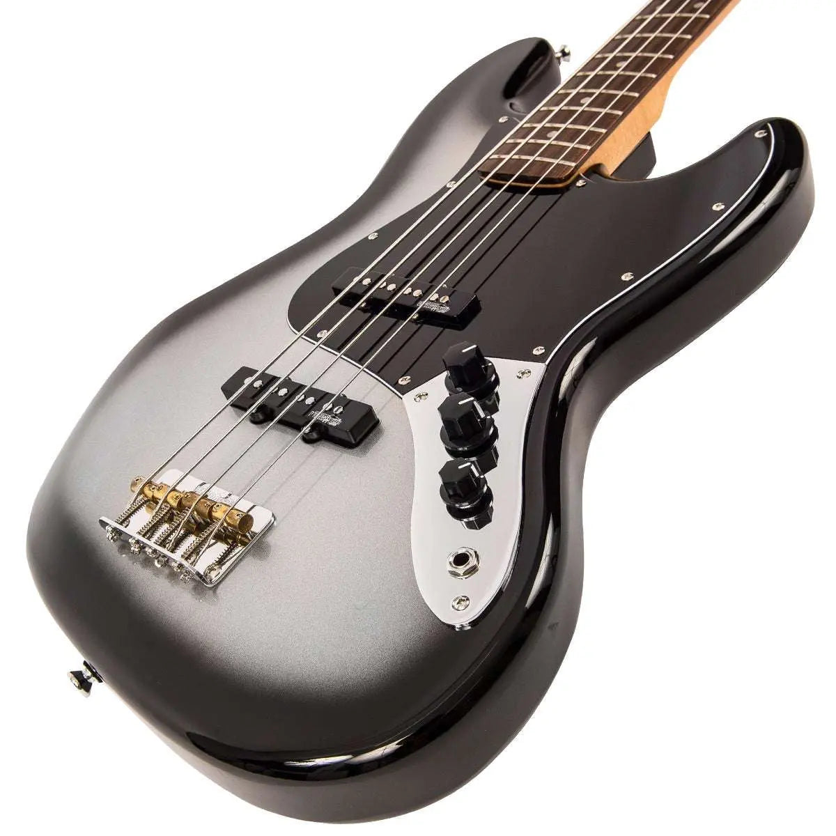 Vintage 25th Anniversary Series VJ74 Edition 2 Bass ~ Silver Burst - Richards Guitars Of Stratford Upon Avon