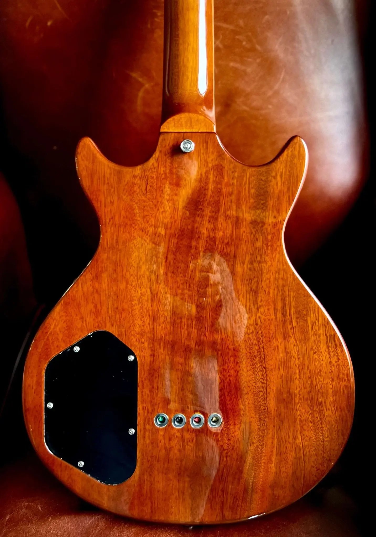 Vintage REVO Series 'Callan' Bass VRB70CR See Thru Cherry Red - Richards Guitars Of Stratford Upon Avon