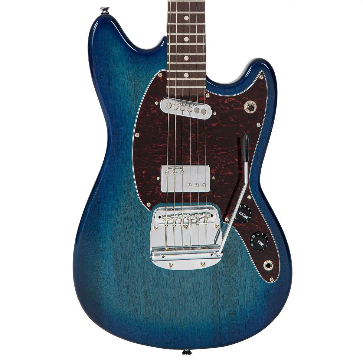 Vintage REVO Series 'Colt' HS Duo Electric Guitar ~ Blueburst - Richards Guitars Of Stratford Upon Avon