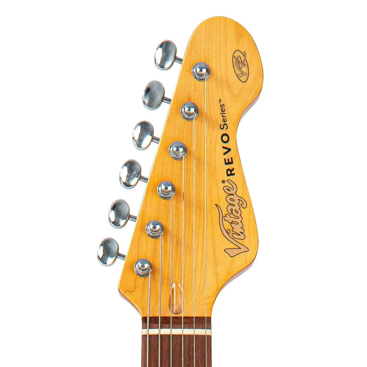 Vintage REVO Series 'Colt' HS Duo Electric Guitar ~ Boulevard Black - Richards Guitars Of Stratford Upon Avon