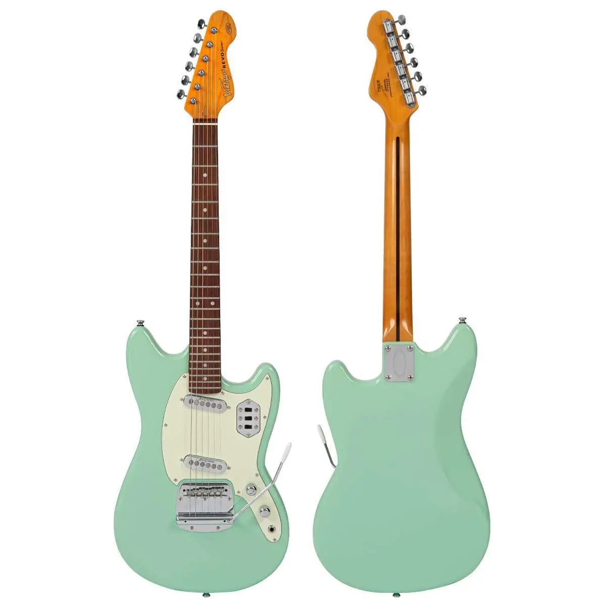 Vintage REVO Series 'Colt SS Twin' ~ Ventura Green - Richards Guitars Of Stratford Upon Avon