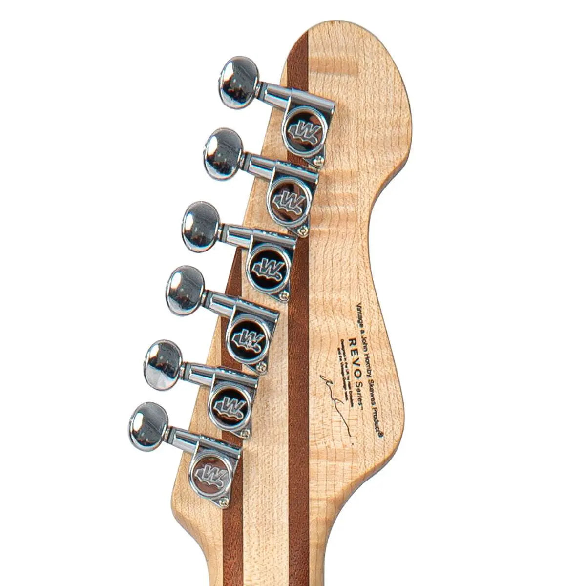 Vintage REVO Series 'Integra' Electric Guitar ~ Satin Natural - Richards Guitars Of Stratford Upon Avon