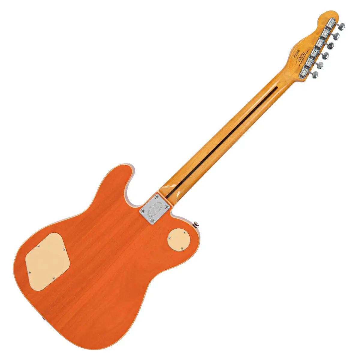 Vintage REVO Series 'Midline' Electric Guitar ~ Trans Orange - Richards Guitars Of Stratford Upon Avon