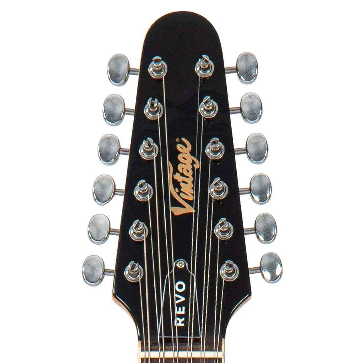 Vintage REVO Series 'Surfmaster Thinline 12' Electric Guitar ~ Candy Apple Red - Richards Guitars Of Stratford Upon Avon