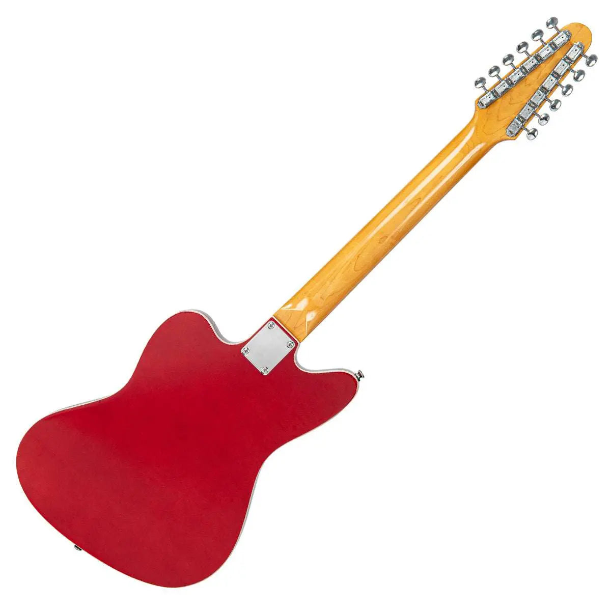 Vintage REVO Series 'Surfmaster Thinline 12' Electric Guitar ~ Candy Apple Red - Richards Guitars Of Stratford Upon Avon