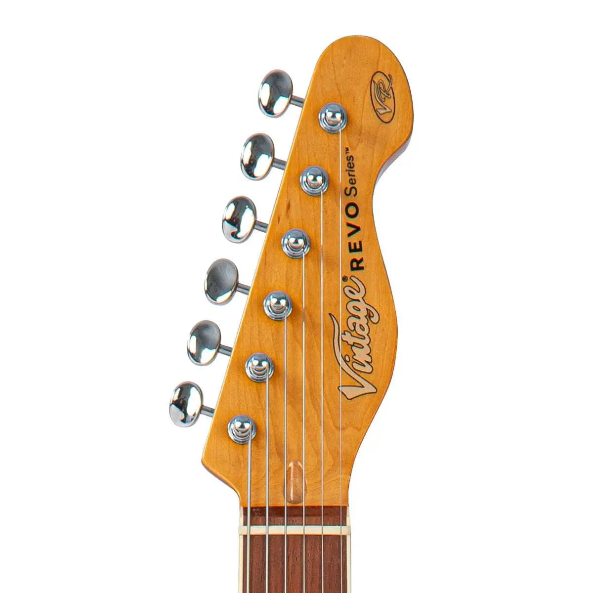 Vintage REVO Series Trio Electric Guitar ~ Arctic White - Richards Guitars Of Stratford Upon Avon