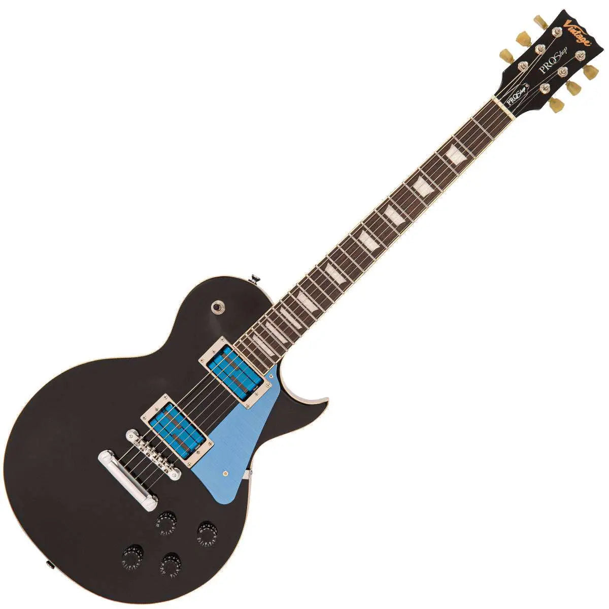 Vintage V100 ProShop Unique ~ Blue Alumitone - Richards Guitars Of Stratford Upon Avon