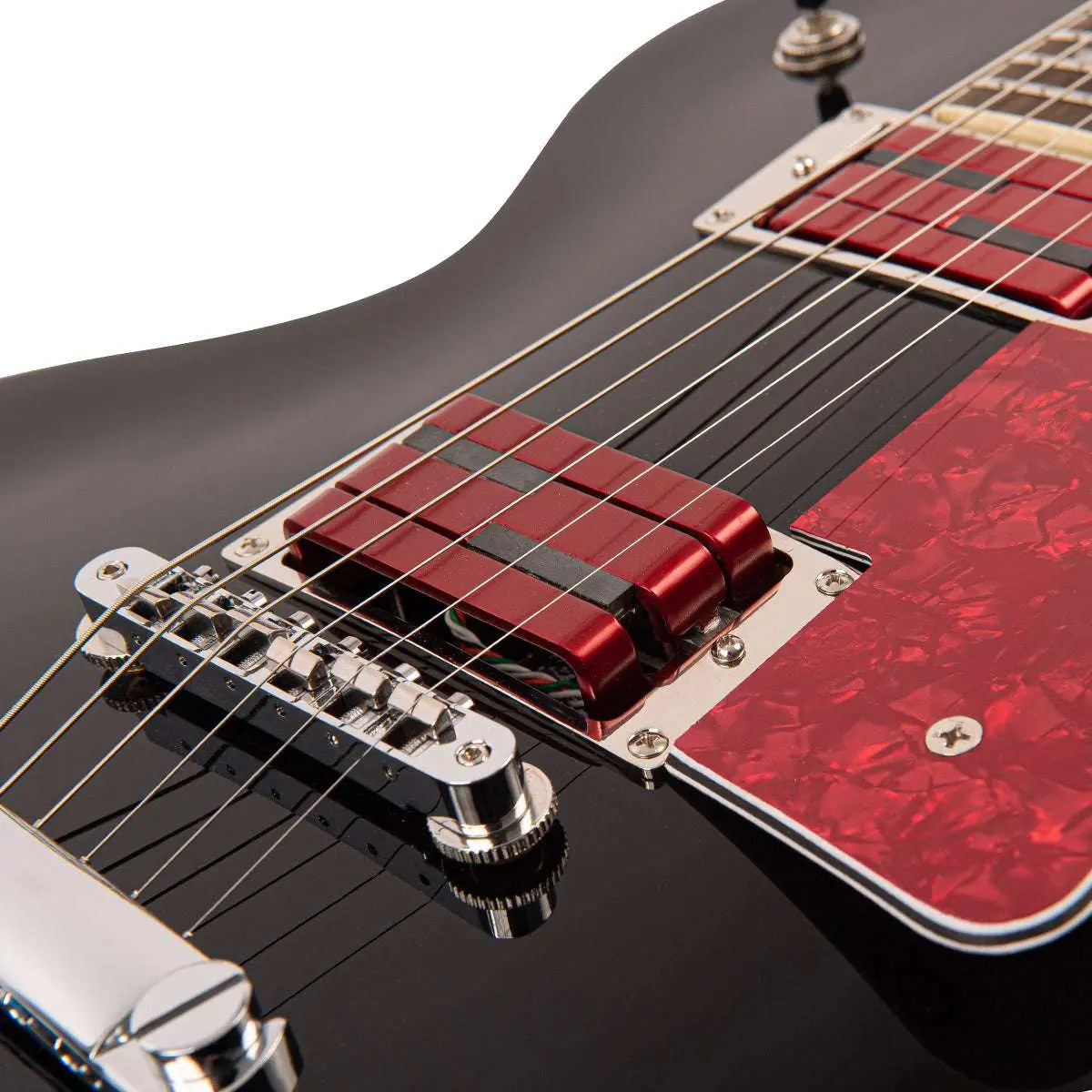 Vintage V100 ProShop Unique ~ Red Alumitone - Richards Guitars Of Stratford Upon Avon