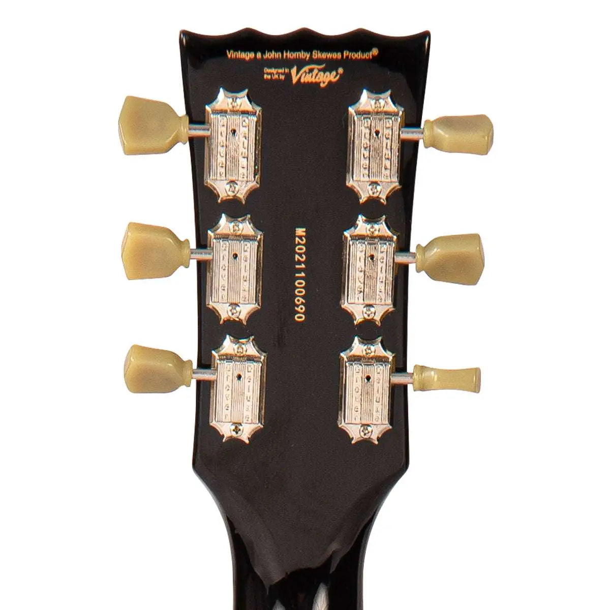 Vintage V100 ProShop Unique ~ Red Alumitone - Richards Guitars Of Stratford Upon Avon