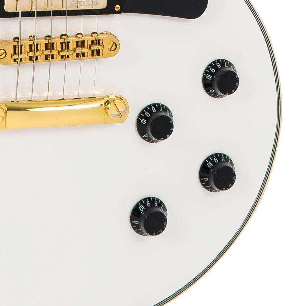 Vintage V1003AW ReIssued 3 Pickup Electric Guitar ~ Arctic White - Richards Guitars Of Stratford Upon Avon