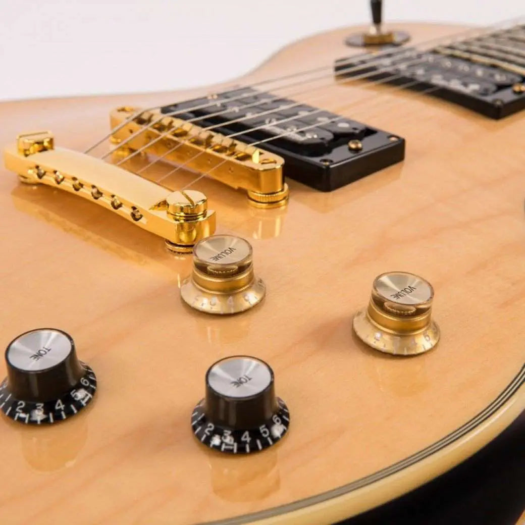 Vintage V100MP With Solid Carved Maple Cap - Richards Guitars Of Stratford Upon Avon