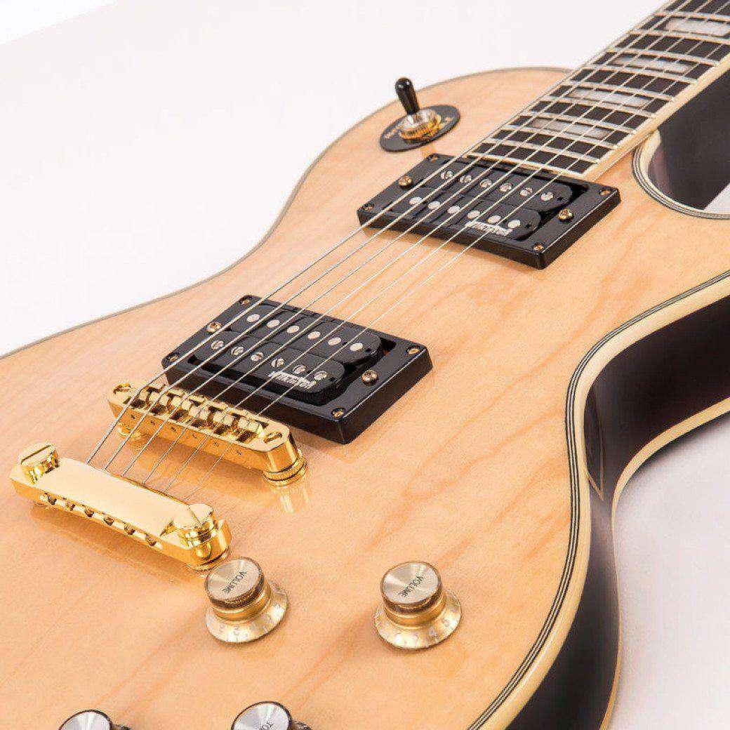 Vintage V100MP With Solid Carved Maple Cap - Richards Guitars Of Stratford Upon Avon