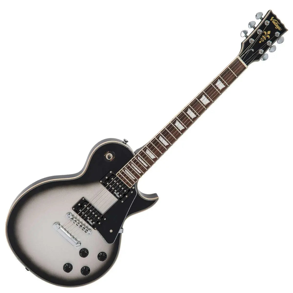 Vintage V100SVR ReIssued Electric Guitar ~ Silverburst - Richards Guitars Of Stratford Upon Avon