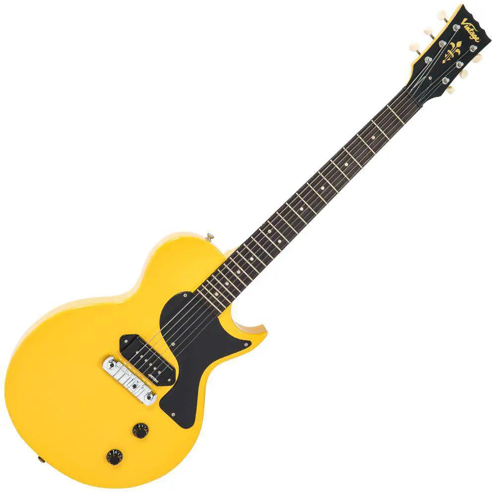 Vintage V120TVY ReIssued Electric Guitar ~ TV Yellow - Richards Guitars Of Stratford Upon Avon