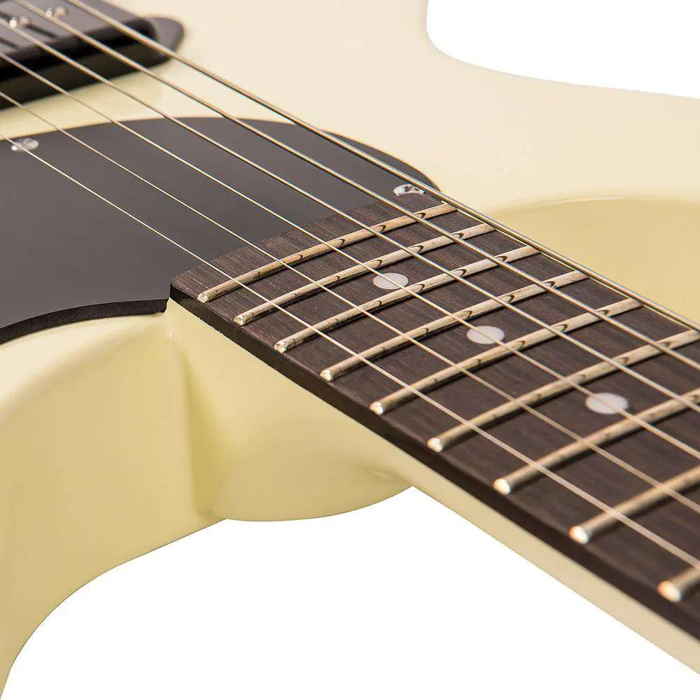Vintage V130VW ReIssued Electric Guitar ~ Vintage White - Richards Guitars Of Stratford Upon Avon