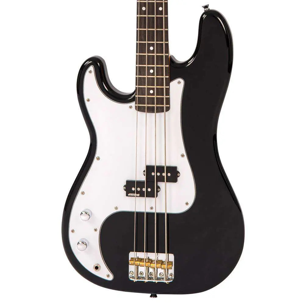 Vintage V4 Reissued Bass ~ Boulevard Black ~ Left Hand - Richards Guitars Of Stratford Upon Avon