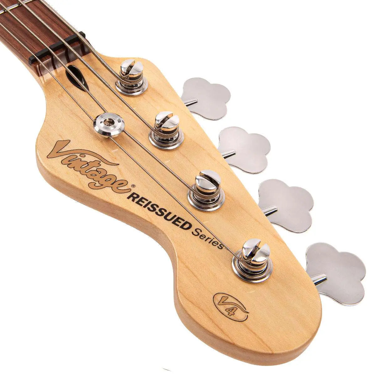 Vintage V42 ReIssued Bass Guitar ~ 3 Tone Sunburst - Richards Guitars Of Stratford Upon Avon