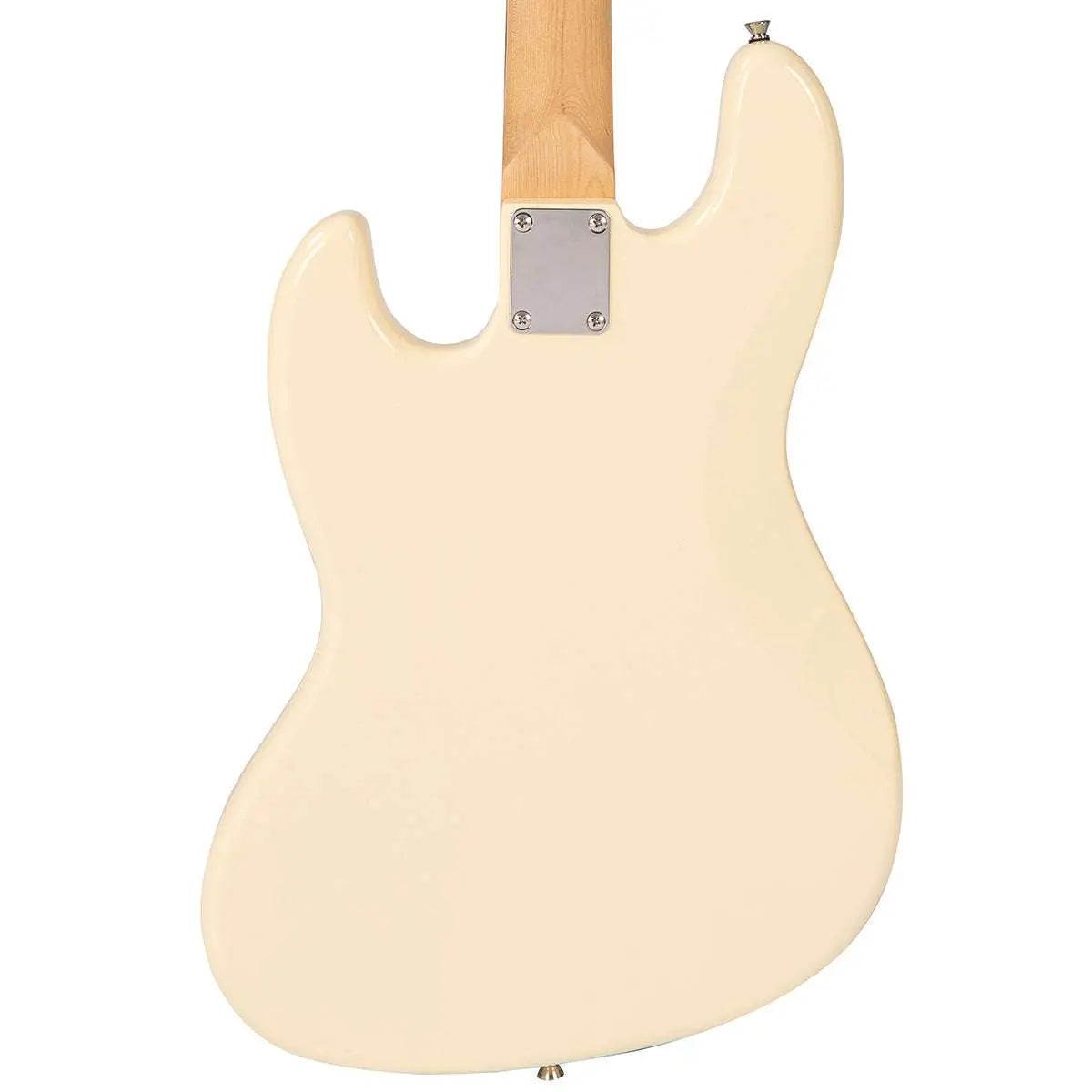 Vintage V49 Coaster Series Bass Guitar ~ Vintage White - Richards Guitars Of Stratford Upon Avon